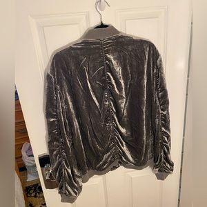 Free people metallic bomber jacket